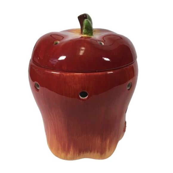 Scentsy Big Apple Full Size Teacher Plug In Wax Candle Warmer Red Retired 2010 - Picture 3 of 16